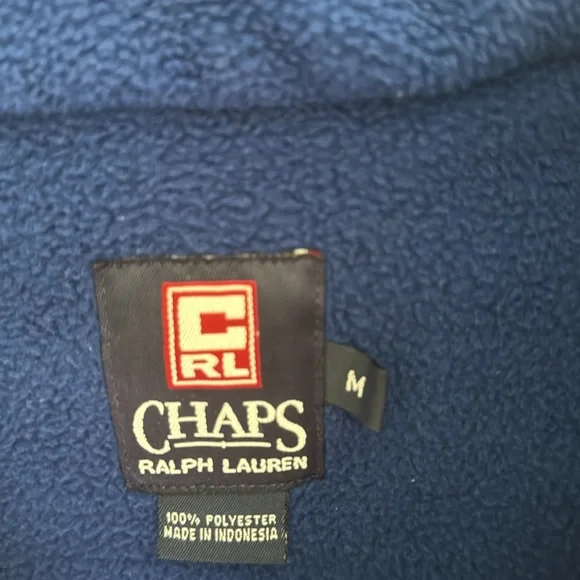 Ralph Lauren Chaps Blue Fleece - Picture 2 of 3